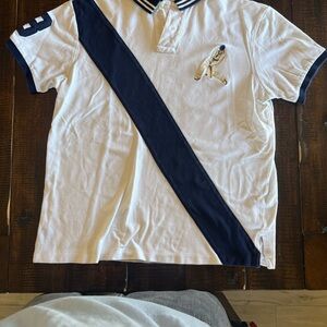 Ralph Lauren Navy and White Polo Shirt